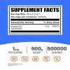 BulkSupplements.com Pure Biotin Powder - as Vitamin B7, Biotin Vitamins for Hair, Skin and Nails - Gluten Free, 1mg per Serving, 500g (1.1 lbs) (Pack of 1) view 2