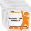 BulkSupplements.com L-Carnitine Powder - Carnitine Supplement, Amino Acid Supplement - Unflavored & Gluten Free, 1g per Serving, 1kg (Pack of 5) (11 lbs) view 1