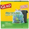 Glad Recycling 30 gal. Trash Bags Drawstring 28 pk view 1