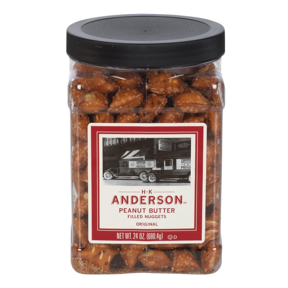H.K. Anderson Peanut Butter Filled Pretzels 24 oz. Jar