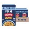 Barilla Gluten Free Penne Pasta, 12 Ounce (Pack of 8)- Non-GMO Gluten Free Pasta Made with Blend of Corn & Rice - Vegan view 1