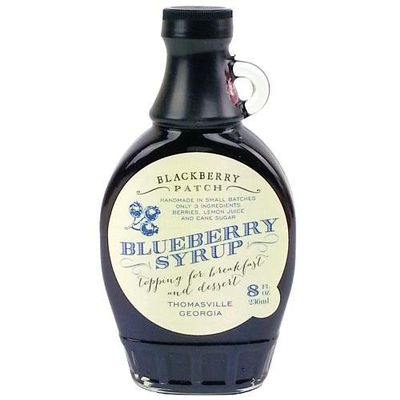 Blueberry Syrup 3 Ingredients - Blackberry Patch 8 oz Bottle Oprahs Favorite Things 2014, Small Batch & Handmade in Georgia, Perfect on Pancakes, Waffles & French Toast, Great Dessert Topping