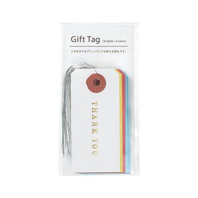 Maruai GF-TGX5P Gift Tags, 1.2 x 2.5 inches (30 x 64 mm), 2 Sheets x 4 Colors x 5 Sets