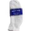 3 Pairs of Mens White Diabetic Ankle Socks 10-13 Size. view 2