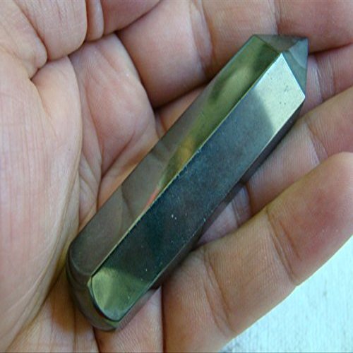 Gemquartz Flo6207 Hematite Faceted Massage Wand