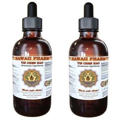 Yin Chen Hao Liquid Extract, Yin Chen Hao (Artemisia Capillaris) Dried Herb Tincture, Herbal Supplement, Hawaii Pharm, Made in USA, 2x2 fl.oz