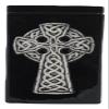 Black Celtic Cross Funeral Urn - Cremation Urn for Human Ashes - Hand Made Pottery view 3