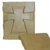 Pottery Green-Brown Cross Funeral Urn - Cremation Urn for Human Ashes - Hand Made Pottery view 4
