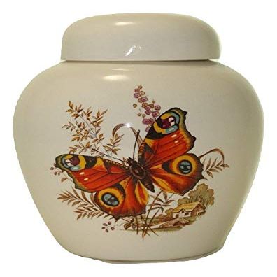 Butterfly Urn- Cremation urn or Keepsake for Ashes - Hand Made Pottery