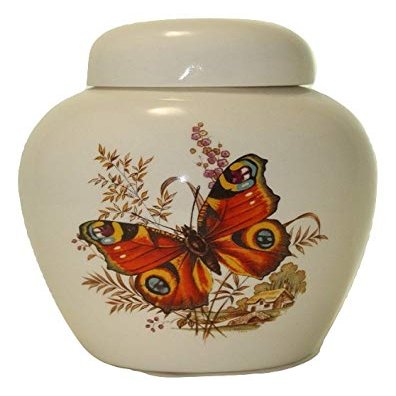 Butterfly Urn- Cremation urn or Keepsake for Ashes - Hand Made Pottery