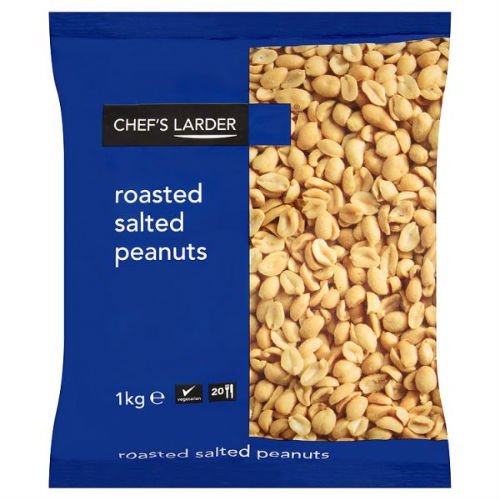 Chefs Larder Chef's Larder Roasted Salted Peanuts 1Kg (Pack Of 1)