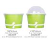 Karat [12oz - 1000 ct] Paper Ice Cream Cups & Soup Bowls for Hot/ Cold Food - Ideal for Soup, Ice Cream, Gelato, Yogurt and Snacks - Green view 4