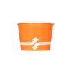 Karat [12oz - 1000 ct] Paper Ice Cream Cups & Soup Bowls for Hot/ Cold Food - Ideal for Soup, Ice Cream, Gelato, Yogurt and Snacks - Orange view 1