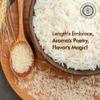 Pride Of India - Extra Long Indian Basmati Rice - Naturally Aged Aromatic Grain, 1.5 Pound Jar view 3