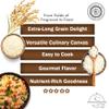 Pride Of India - Extra Long Indian Basmati Rice - Naturally Aged Aromatic Grain, 1.5 Pound Jar view 4