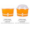 Karat [20oz - 600 ct] Paper Ice Cream Cups & Soup Bowls for Hot/ Cold Food - Ideal for Soup, Ice Cream, Gelato, Yogurt and Snacks - Orange view 4