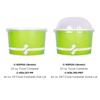 Karat [20oz - 600 ct] Paper Soup Bowls for Hot/ Cold Food - Ideal for Soup, NoodIes, Pasta and Snacks - Green view 4