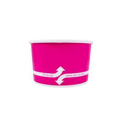 Karat [20oz - 600 ct] Paper Ice Cream Cups & Soup Bowls for Hot/ Cold Food - Ideal for Soup, Ice Cream, Gelato, Yogurt and Snacks - Pink