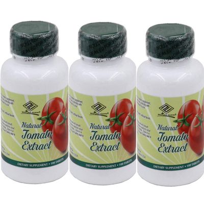 3 Packs Natural Tomato Extract w/ Lycopene (100 Tablets)