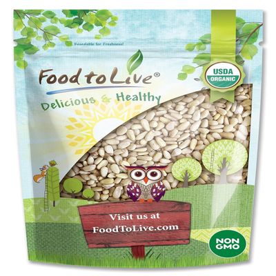 Food to Live Organic Pine Nuts, 2 Pounds  Non-GMO, Whole Raw Pignolias, Unsalted, No Shell, Vegan, Kosher, Bulk Snack. Rich in Vitamin E, Protein. Great for Pesto, Salads, Homemade Desserts