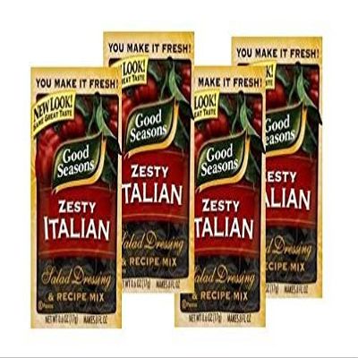 Good Seasons Zesty Italian Dressing & Recipe Seasoning Mix, 0.6 Oz (Pack of 4)