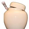 Hummingbird with Orange Trumpet Vine - Flower Funeral Urn - Cremation Urn for Human Ashes - Hand Made Pottery view 2