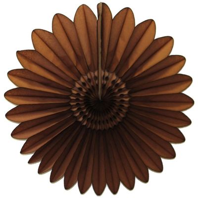 3-Pack 18 Inch Tissue Paper Fanburst (Brown)
