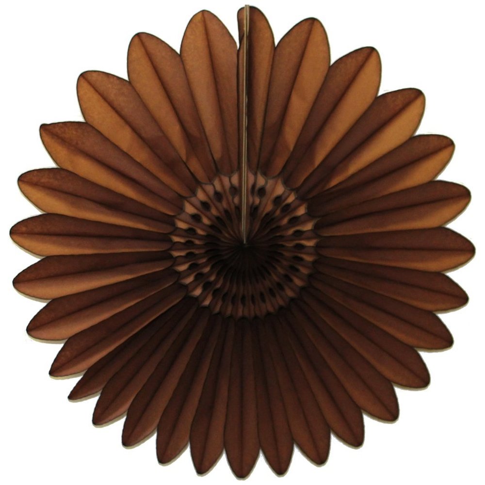 3-Pack 18 Inch Tissue Paper Fanburst (Brown)