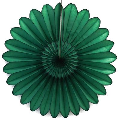 3-Pack 18" Tissue Paper Fanburst (Dark Green)