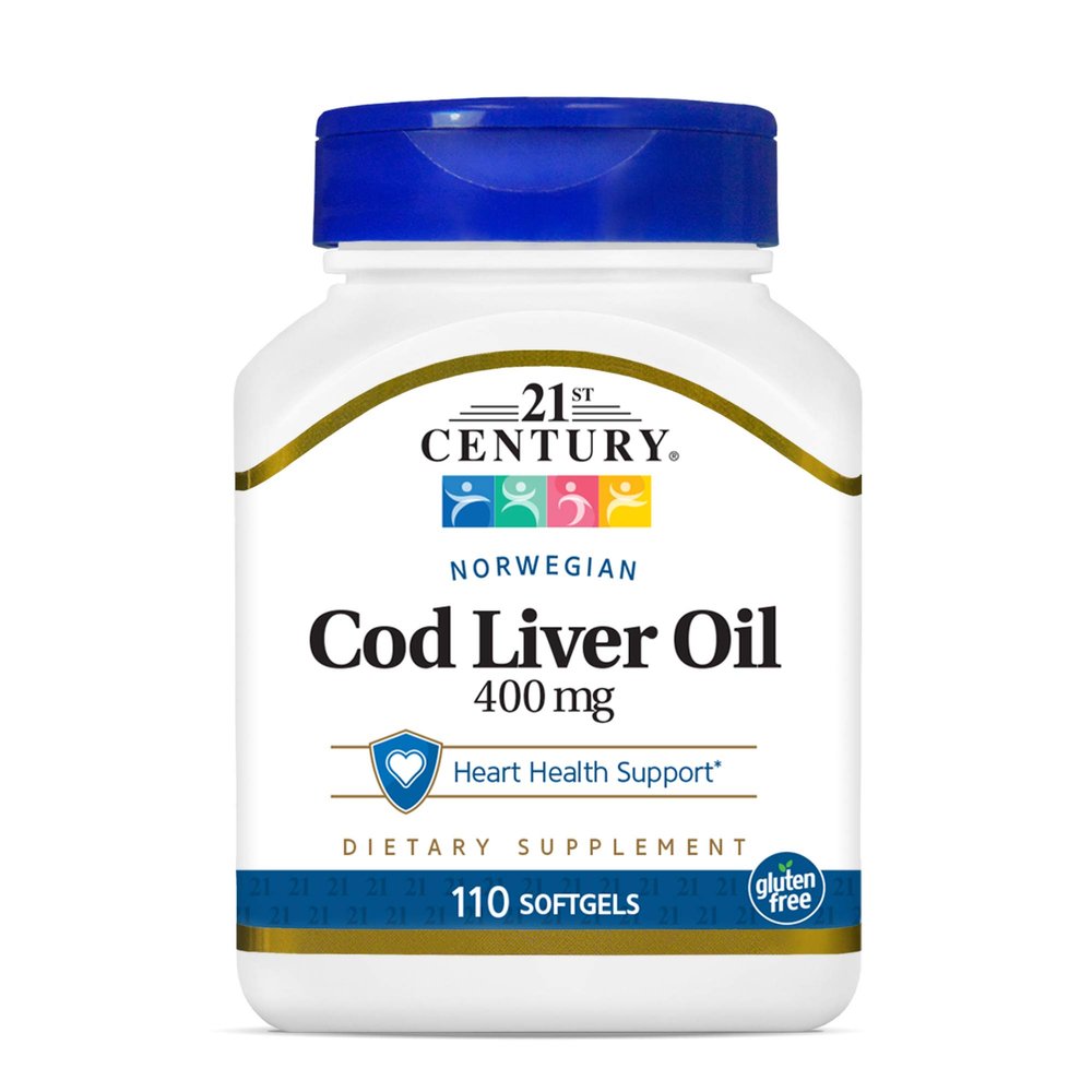 21st Century Cod Liver Oil Softgels, 110 Count (Pack of 3)