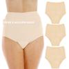 Wearever Women's Cotton Comfort Incontinence Panties for Bladder Control with Regular Absorbency - Reusable & Washable Leak Proof Underwear 150 ml (Pack of 3) (Beige) (S) (Fits Hip Sizes: 35-37") view 1