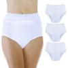 Wearever Women's Incontinence Underwear for Bladder Control with Super Absorbency - Reusable & Washable Leak Proof Underwear for Women 300 ml - (Pack of 3) (White) (4X) (Fits Hip 52-55") view 1