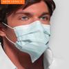Crosstex International GCPBL Crosstex Procedural Earloop Face Mask - Blue view 3