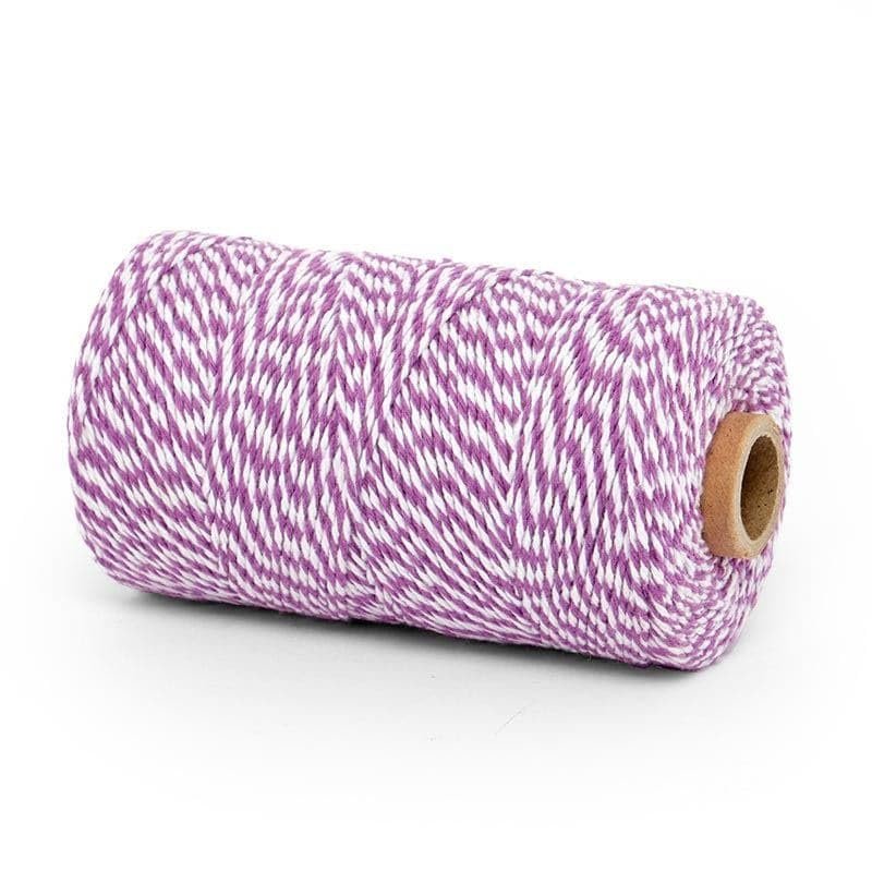 4 Ply 240 Yards Purple/White Pm Baker s Twine | Length - 240 Yards