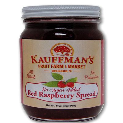 Kauffman Orchards Red Raspberry Fruit Spread, All Natural, No Preservatives or Granulated Sugar Added, 9 Oz. (Pack of 1)
