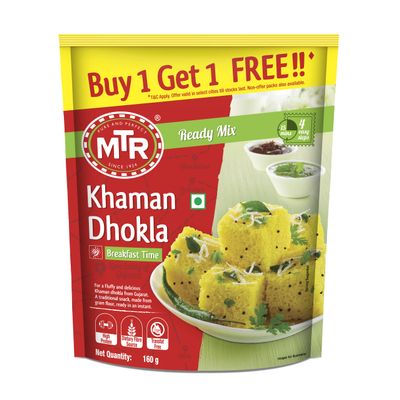 160g Khaman Dhokla Mix: Buy One, Get One Free by MTR Foods