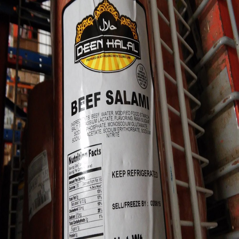 Deen Halal Beef Salami 7 Lb