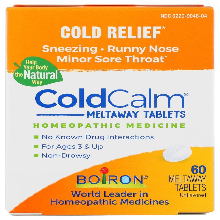 Boiron Coldcalm, Cold Relief Quick Dissolving Tablets-60 ea