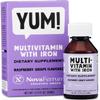 NovaFerrum Yum | Multivitamin with Iron for Infants, Toddlers & Kids Ages 4 & Under | Immune Support | Gluten Free Certified | Sugar Free | Raspberry Grape | 50 Servings view 1