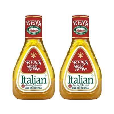 Ken's Steak House Italian Dressing & Marinade (16 Ounce, Pack of 2)
