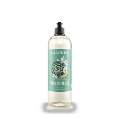 Caldrea Dish Soap, Biodegradable Dishwashing Liquid made with Soap Bark and Aloe Vera, Pear Blossom Agave Scent, 16 oz
