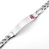 A & L Engraving Personalized Medical Alert Bracelet - Figaro Link ID Bracelet - Custom Engraved Emergency Bracelet - Ships from USA view 4