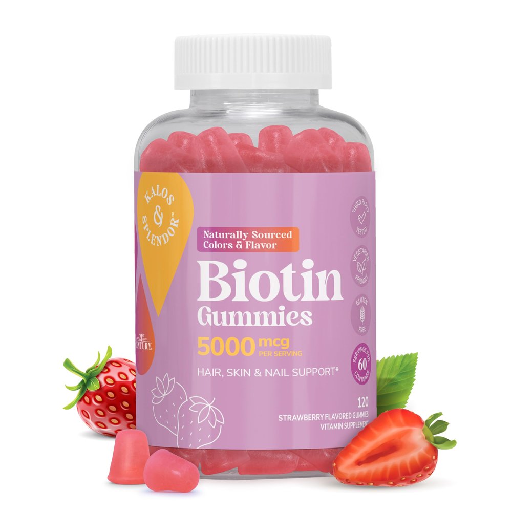 21st Century Vitajoy Biotin Gummies, (27729), Strawberry, 120 Count