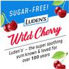 Luden's Sugar Free Wild Cherry Throat Drops, Sore Throat Relief, 25 Count (4 Pack) view 2