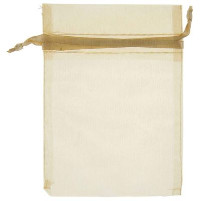 Burgundy Organza Gift Bag 5 x 6  Pack of 10, 31079
