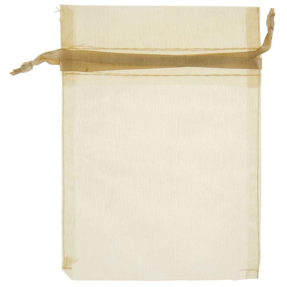 Burgundy Organza Gift Bag 5 x 6  Pack of 10, 31079