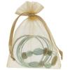 Burgundy Organza Gift Bag 5 x 6  Pack of 10, 31079 view 2