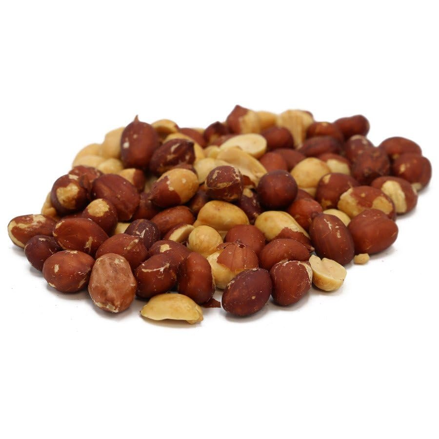 C.J. Dannemiller Red-Skin Peanuts, Shelled, Roasted, Salted, Jumbo Runner, Bulk 10 Pound Box, Salted Peanuts Great For Snacking, Trail Mix, Cooking