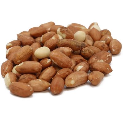 RAW Red-Skin Peanuts, Shelled, Jumbo Runner, Bulk 10 Pound Box, Peanuts Great For Trail Mix and Cooking
