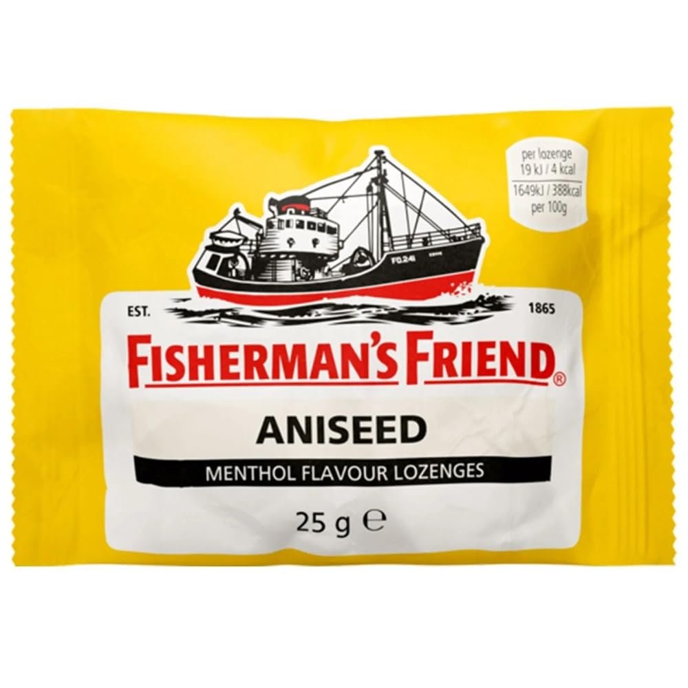 Fishermans Friend - 4 X 25g Packs of Aniseed Flavour Lozenges